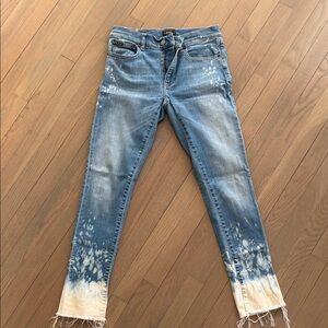 Ralph Lauren Blue and Cream Skinny Jeans